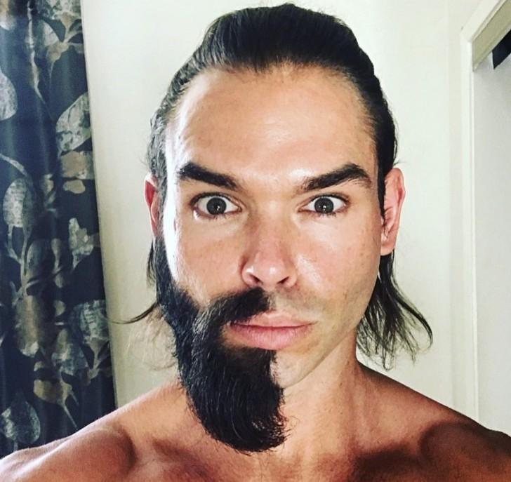 16 фотографий с новой мужской модой: теперь в тренде носить только половину бороды