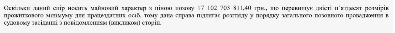 Текст судового позову Текст судового позову